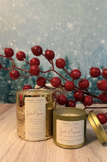 Let it Snow Candle