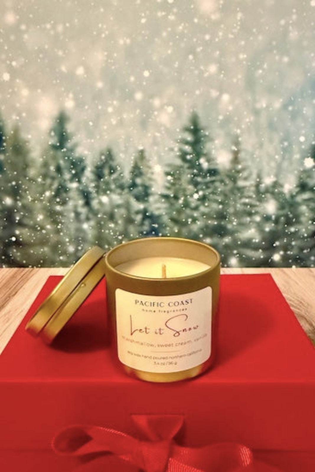 Let it Snow Candle